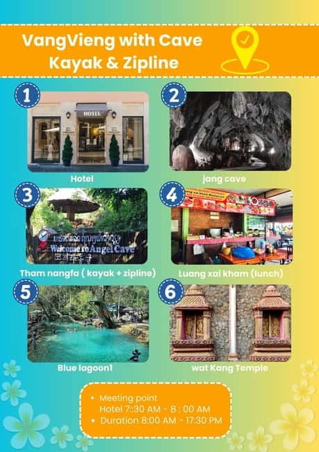 From Vientiane: Vang Vieng Tour with Cave Kayak & Zipline - Tham Phu Kham and Blue Lagoon 1: when swimming becomes the highlight