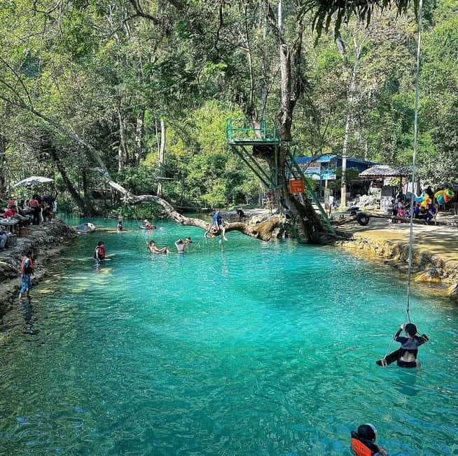 From Vientiane: Vang Vieng Tour with Cave Kayak & Zipline - Wat Kang: a short cultural stop that actually makes the day richer