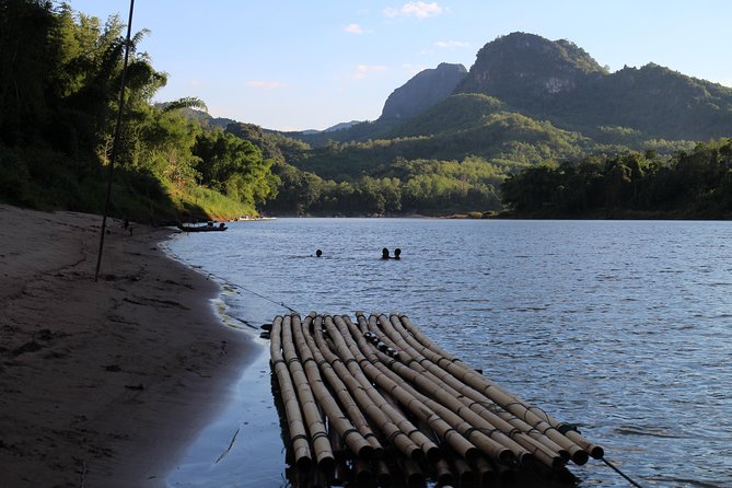 FULL DAY – Kuang Si Waterfall, Kayak on the Nam Ou / Mekong River, Pak Ou Caves - Kayaking the Mekong to Manifa Elephant Camp (Lunch With a Reset)