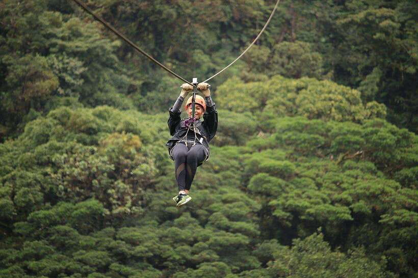 Kuang Si Waterfall, Tree Top Cafe, Ziplining - Timing after lunch and the feeling of a full-day schedule
