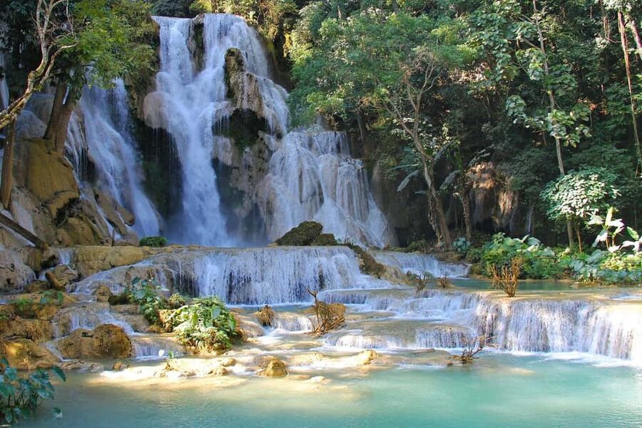 Luang Prabang: Afternoon Kuang Si Waterfalls & Sunset Cruise - The Heritage Rice Farm Stop: How the Water Feeds Daily Life