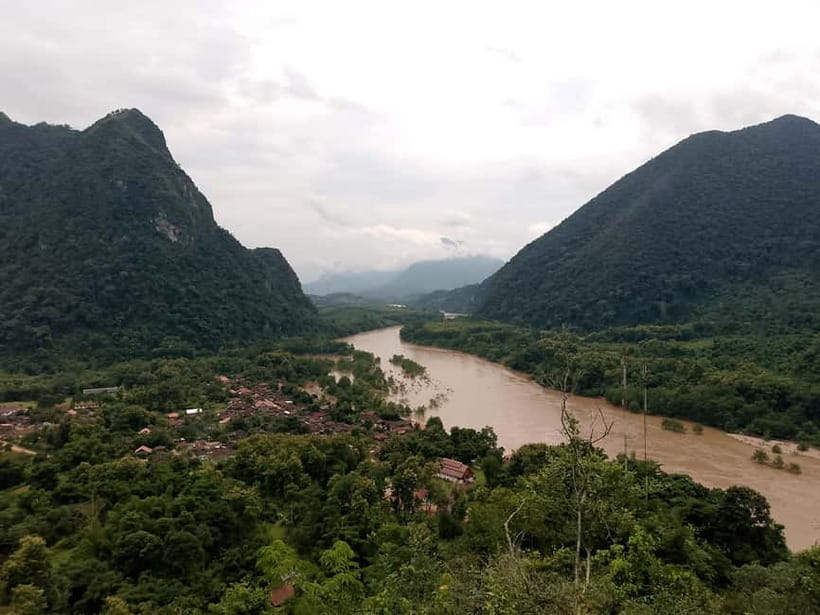 Nongkhiaw boat trip to Muang Ngoi - The weaving stop and the rice-paddy trek to a war-era cave