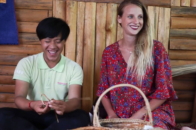 The Namkhan - Traditional Lao Bamboo Weaving - Making your own bamboo tea filter