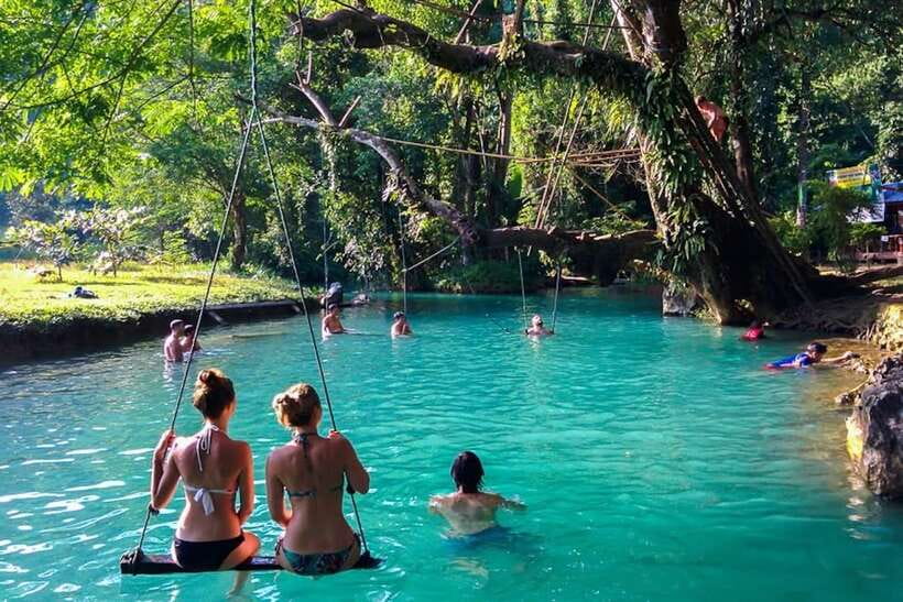 Vang Vieng: Blue Lagoon and Countryside Bike Tour with Lunch - Key things to know before you go