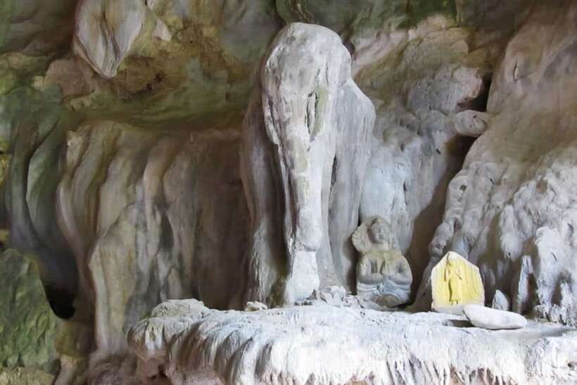 Vang Vieng: Blue Lagoon and Countryside Bike Tour with Lunch - Phu Kham Cave hike: religious statues and a bit of climbing