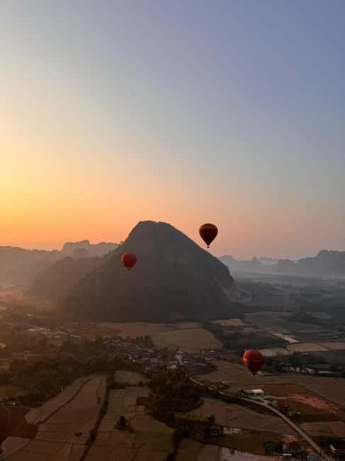 Vang Vieng: Hot Air Balloon Ride with City Hotel Pickup - Key things to know before you go