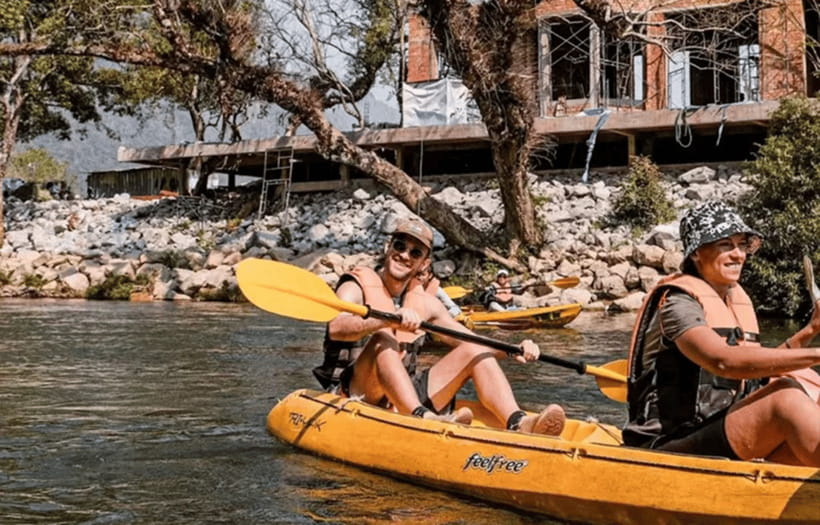 Vang Vieng: Kayaking&Water Cave&Tham Chang&Blue Lagoon 1 - Zipline mention: treat it as a confirm-first add-on