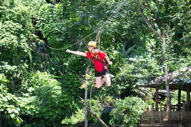 Vang Vieng Tour A - Blue lagoon 3 with Caves and Zipline - Nam Song river kayaking: 5 km of paddling time